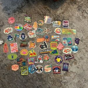 Lot of Dutch Bros Stickers collection